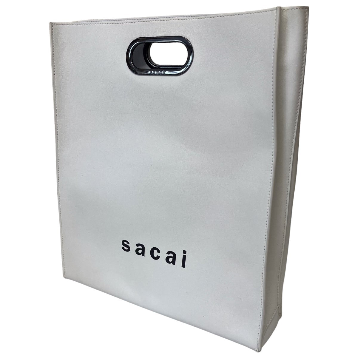 sacai(サカイ) New Shopper Bag Medium 2WAYトートバッグ S065-01 ホワイト｜【公式】カインドオルオンライン  ブランド古着・中古通販【kindal】