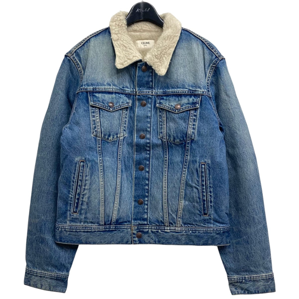 CELINE(セリーヌ) TRUCKER JACKET IN VINTAGE STONE DENIM デニムジャケット 2Q028642E インディゴ  サイズ S｜【公式】カインドオルオンライン ブランド古着・中古通販【kindal】