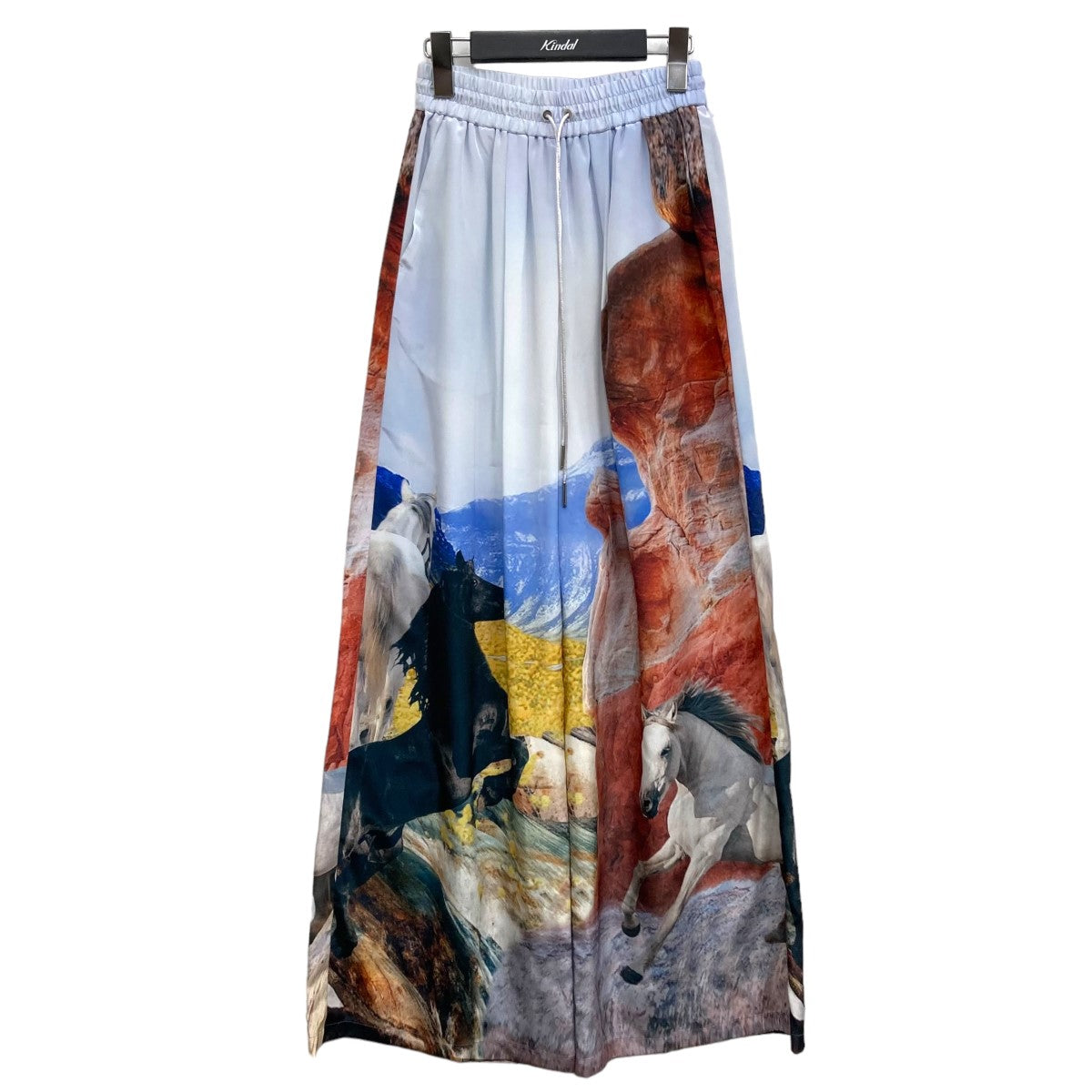 PRANK PROJECT(プランクプロジェクト) Horse Printed Wide Pants ホースプリントワイドパンツ  31231465604 ブルー×ブラウン サイズ 38｜【公式】カインドオルオンライン ブランド古着・中古通販【kindal】