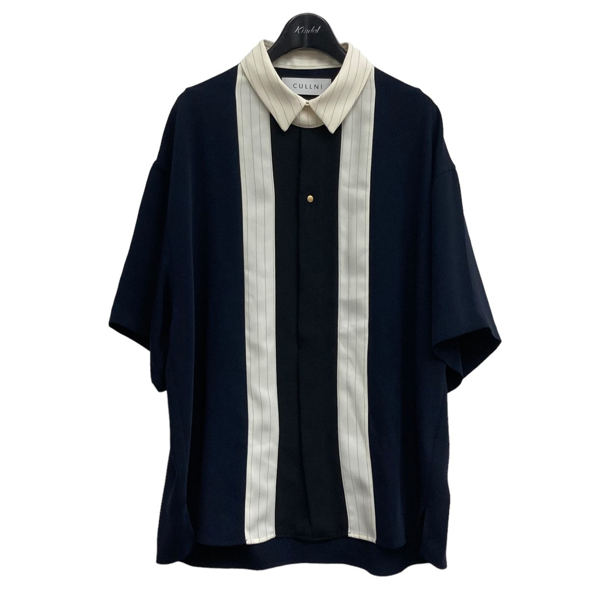 CULLNI(クルニ) 23SS STUDIOUS別注 BICOLOR SHIRT 半袖シャツ 23-SS-062 ブラック×ホワイト サイズ  1｜【公式】カインドオルオンライン ブランド古着・中古通販【kindal】