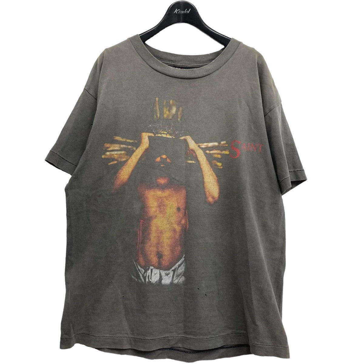 SAINT MICHAEL(セントマイケル) 23SS SS TEE WE LIVE HELL ヘルTシャツ SM-S23-0000-009 ブラック  サイズ 17｜【公式】カインドオルオンライン ブランド古着・中古通販【kindal】