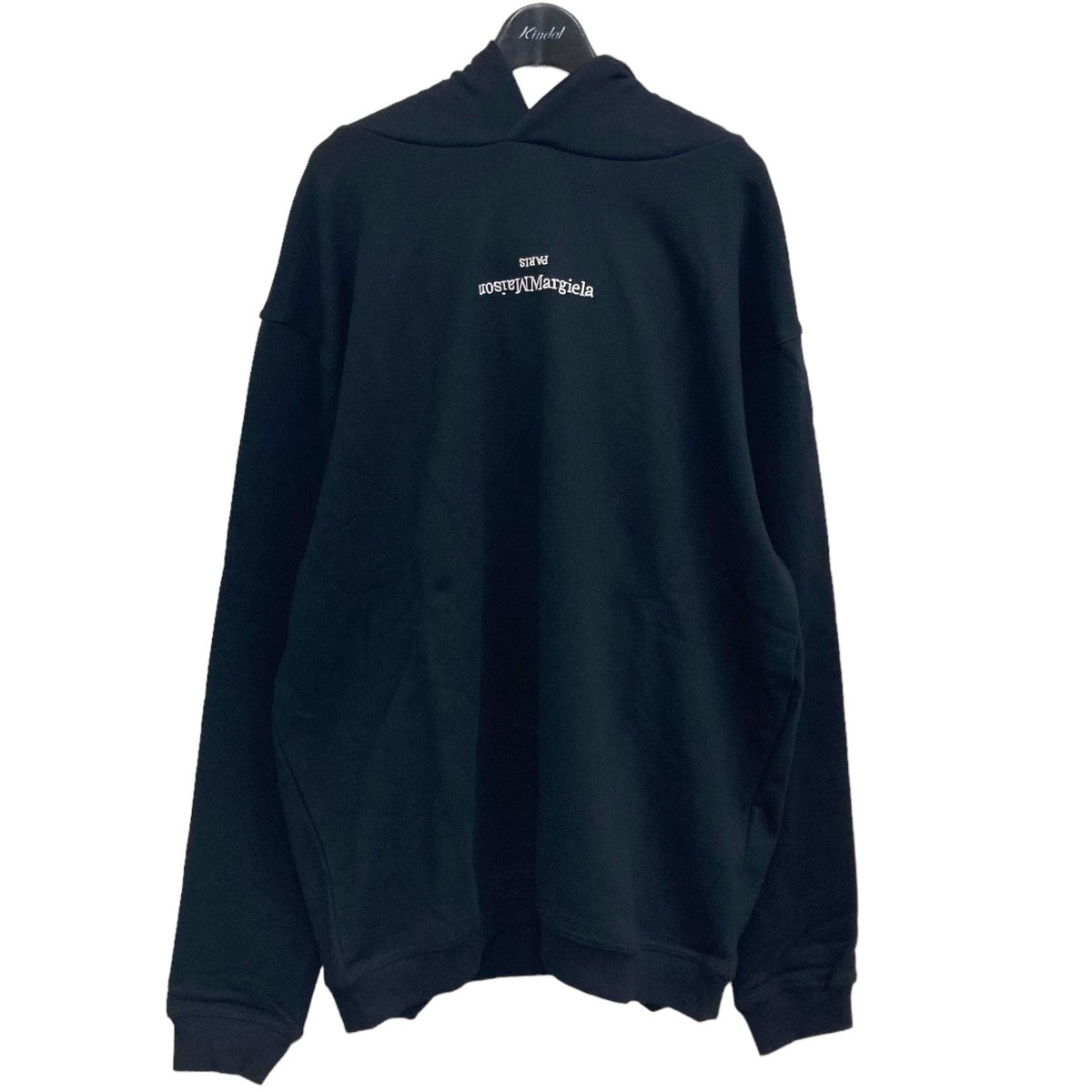 Maison Margiela(メゾンマルジェラ) 21SS Logo Foody Oversized フロントロゴパーカー S50GU0167  ブラック サイズ 48｜【公式】カインドオルオンライン ブランド古着・中古通販【kindal】