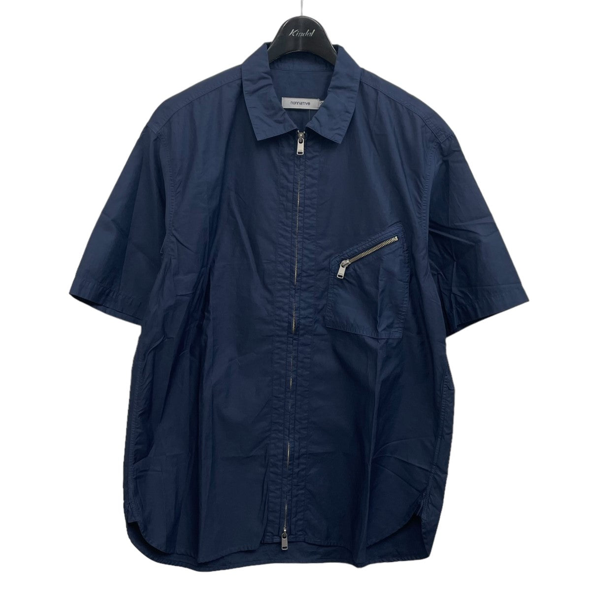 nonnative(ノンネイティブ) RANCHER FULL ZIP S S SHIRT ランチャー フルジップ S／S シャツ NN-S4110  ネイビー サイズ 3｜【公式】カインドオルオンライン ブランド古着・中古通販【kindal】