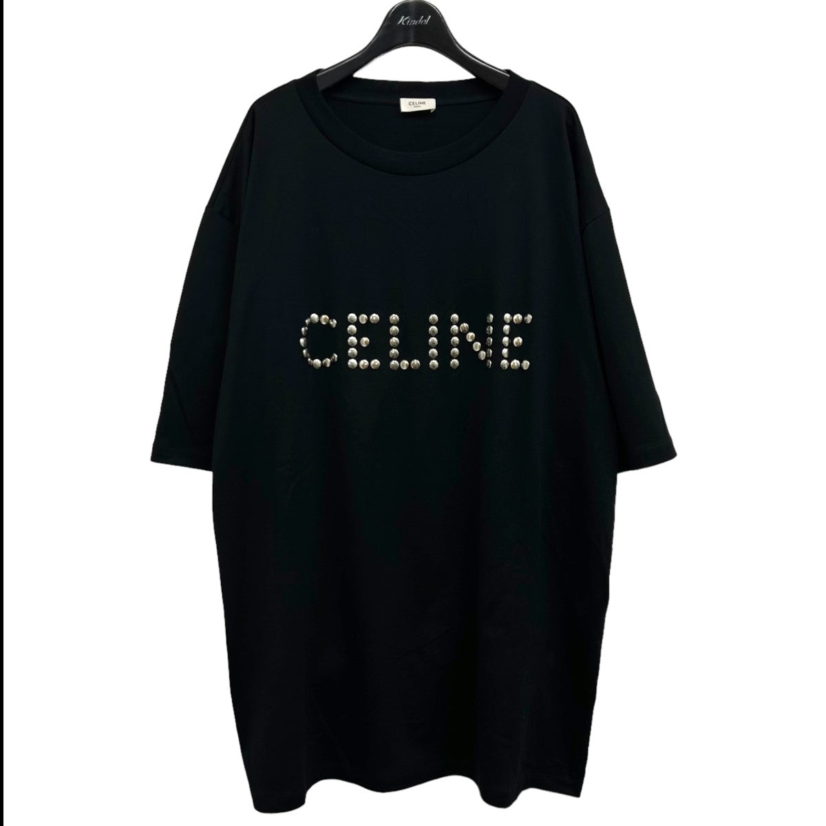 CELINE(セリーヌ) スタッズエンブロイダリー オーバーサイズTシャツ 2X94B671Q ブラック サイズ M｜【公式】カインドオルオンライン  ブランド古着・中古通販【kindal】