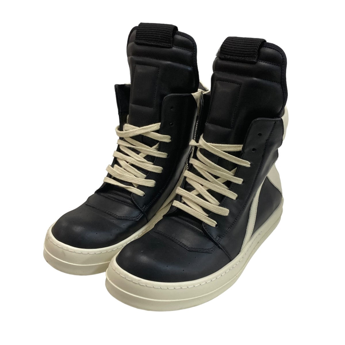 RICK OWENS(リックオウエンス) GEO BASKETハイカットスニーカー ブラック サイズ 41｜【公式】カインドオルオンライン  ブランド古着・中古通販【kindal】