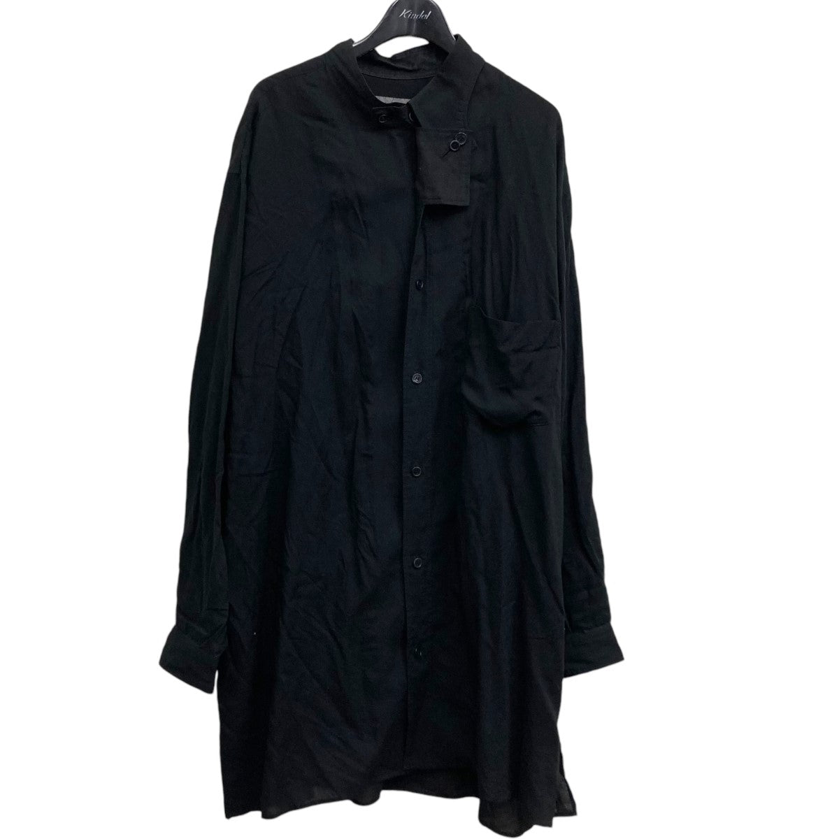 Yohji Yamamoto pour homme(ヨウジヤマモトプールオム) 変形前立てシャツ HG-B20-216 ブラック サイズ  3｜【公式】カインドオルオンライン ブランド古着・中古通販【kindal】