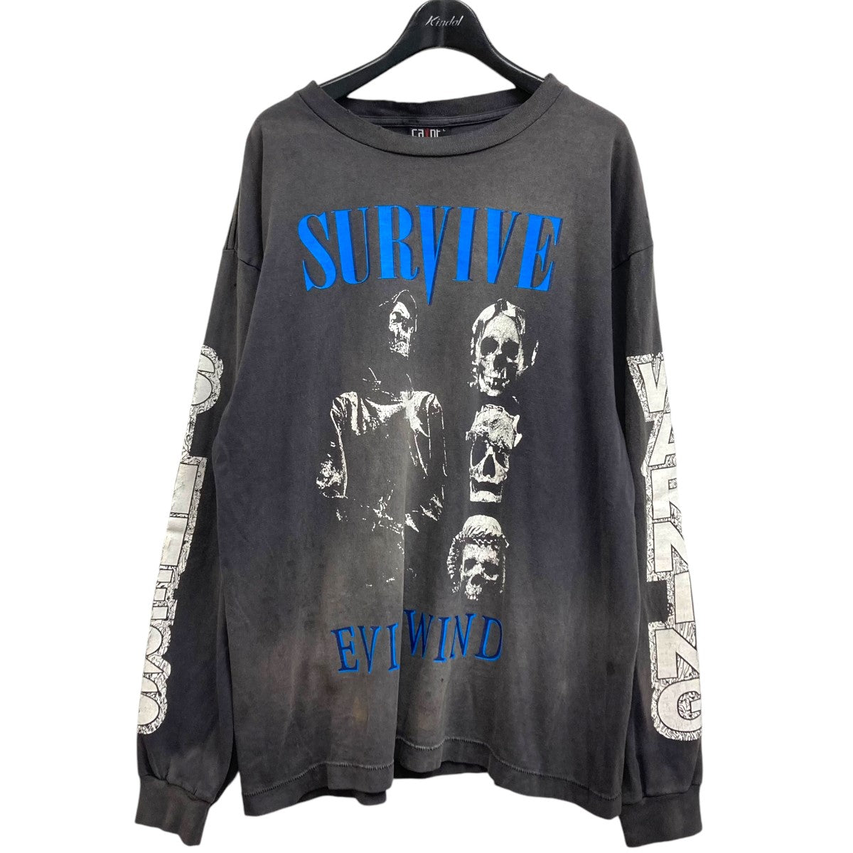 SAINT MICHAEL(セントマイケル) LS TEE SURVIVE ロングスリーブTシャツ SM-A23-0000-006 ブラック サイズ  L｜【公式】カインドオルオンライン ブランド古着・中古通販【kindal】