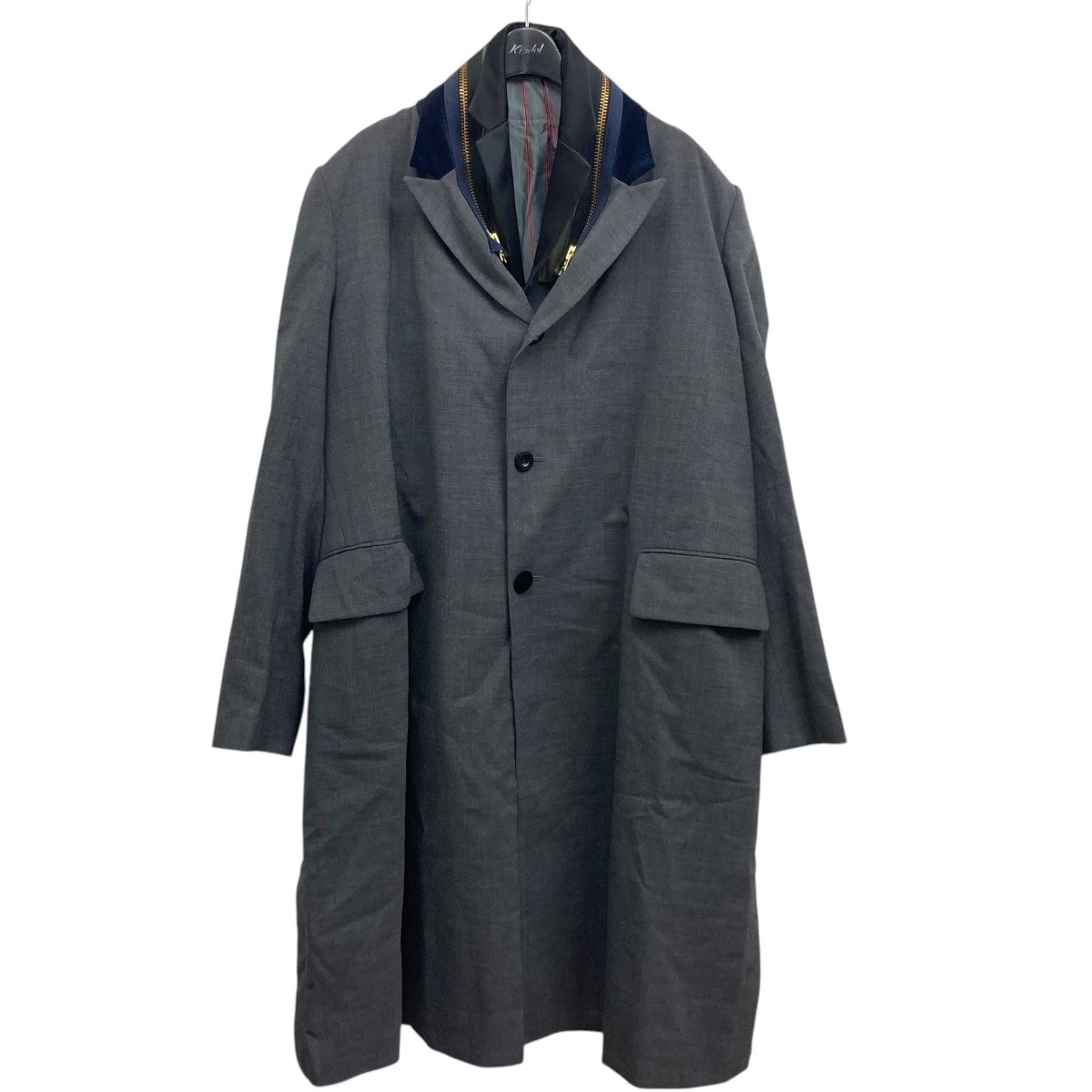 sacai(サカイ) Suiting Coat ウールコート 20-02180M グレー サイズ 2｜【公式】カインドオルオンライン  ブランド古着・中古通販【kindal】