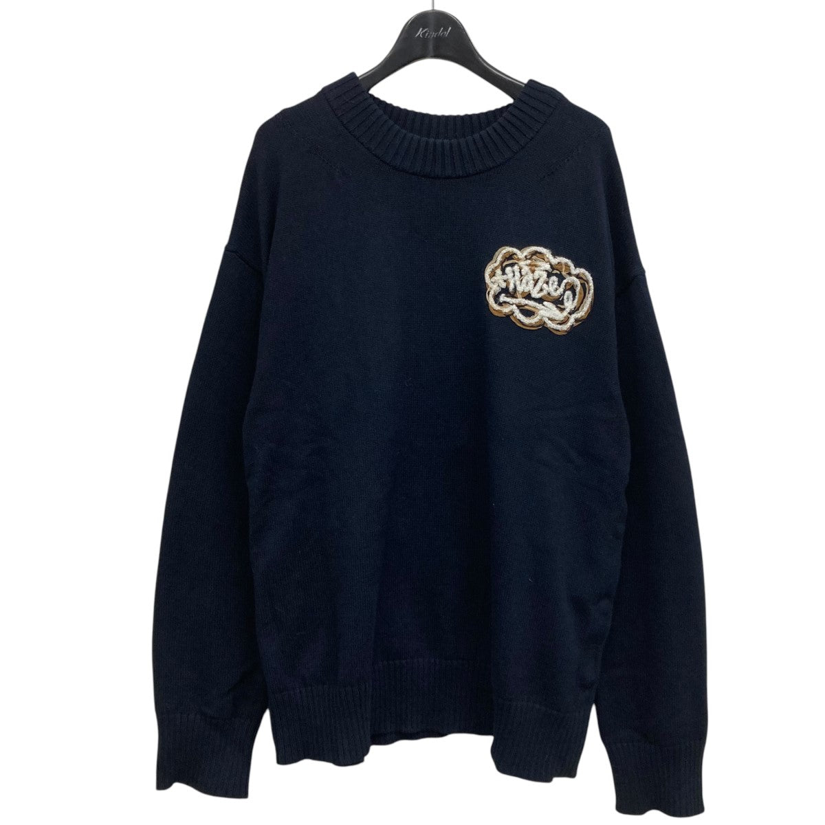 sacai×Eric Haze 23SS Code Emb Knit Pullover ニットプルオーバー 23-02986M ネイビー サイズ 1｜【公式】カインドオルオンライン  ブランド古着・中古通販【kindal】