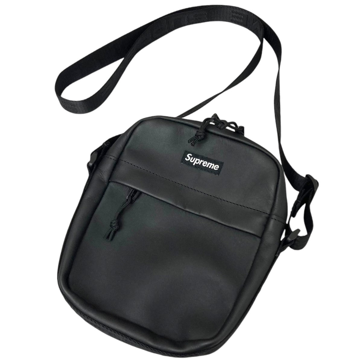 Supreme(シュプリーム) Leather shoulder bagショルダーバッグ ブラック｜【公式】カインドオルオンライン  ブランド古着・中古通販【kindal】