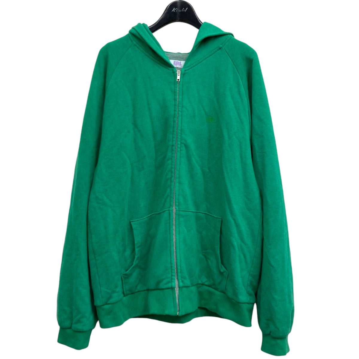 ERL(イーアールエル) ZIPPED FLEECE HOODIE JERSEY ジップパーカー ERL05 T019 グリーン サイズ  XL｜【公式】カインドオルオンライン ブランド古着・中古通販【kindal】