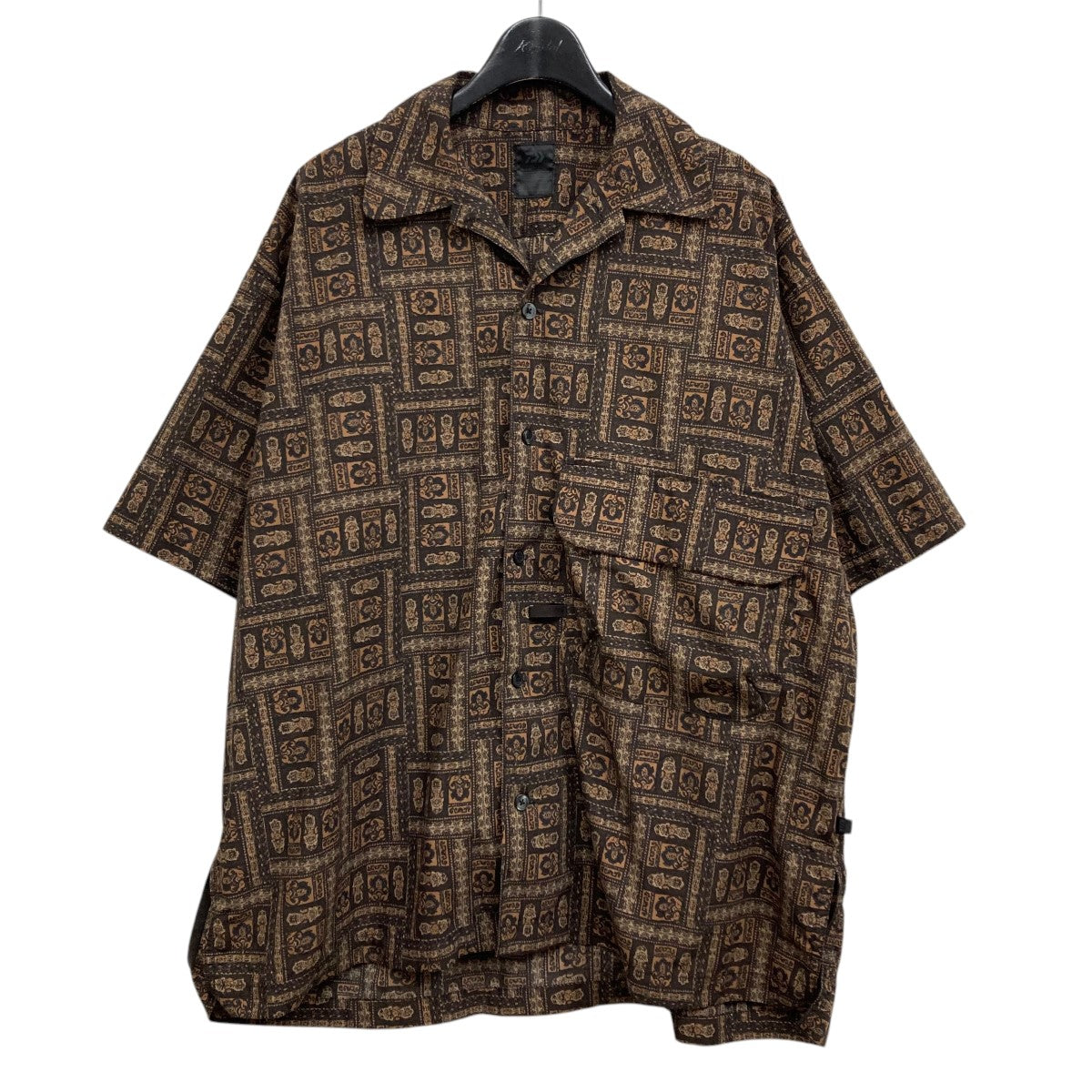 DAIWA PIER39 TECH SPORTS OPEN COLLAR SHIRTS S S 総柄半袖シャツ 古着・中古-1枚目のアイテム画像