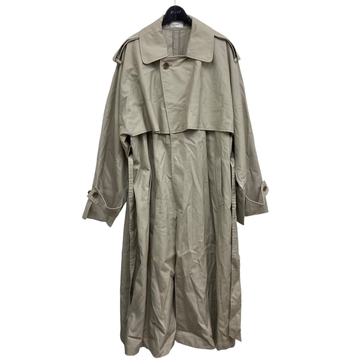 Apartment Three(アパートメントスリー) Oversized Trench Coat トレンチコート ATSTR0222001 ベージュ  サイズ 2｜【公式】カインドオルオンライン ブランド古着・中古通販【kindal】