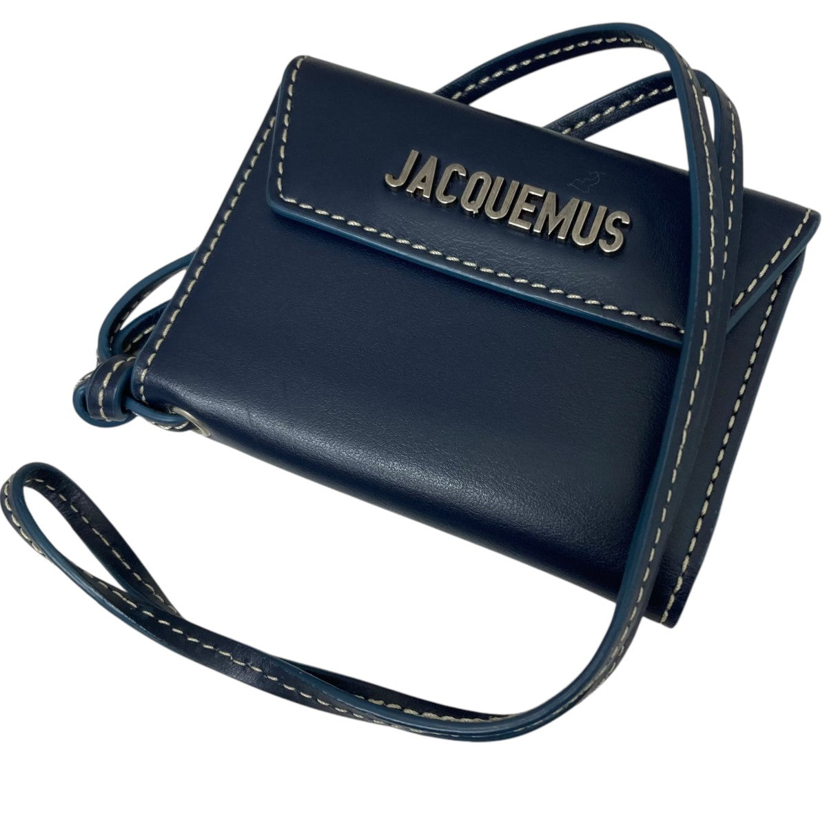 JACQUEMUS(ジャックムス) ストラップ付ウォレット ネイビー｜【公式】カインドオルオンライン ブランド古着・中古通販【kindal】