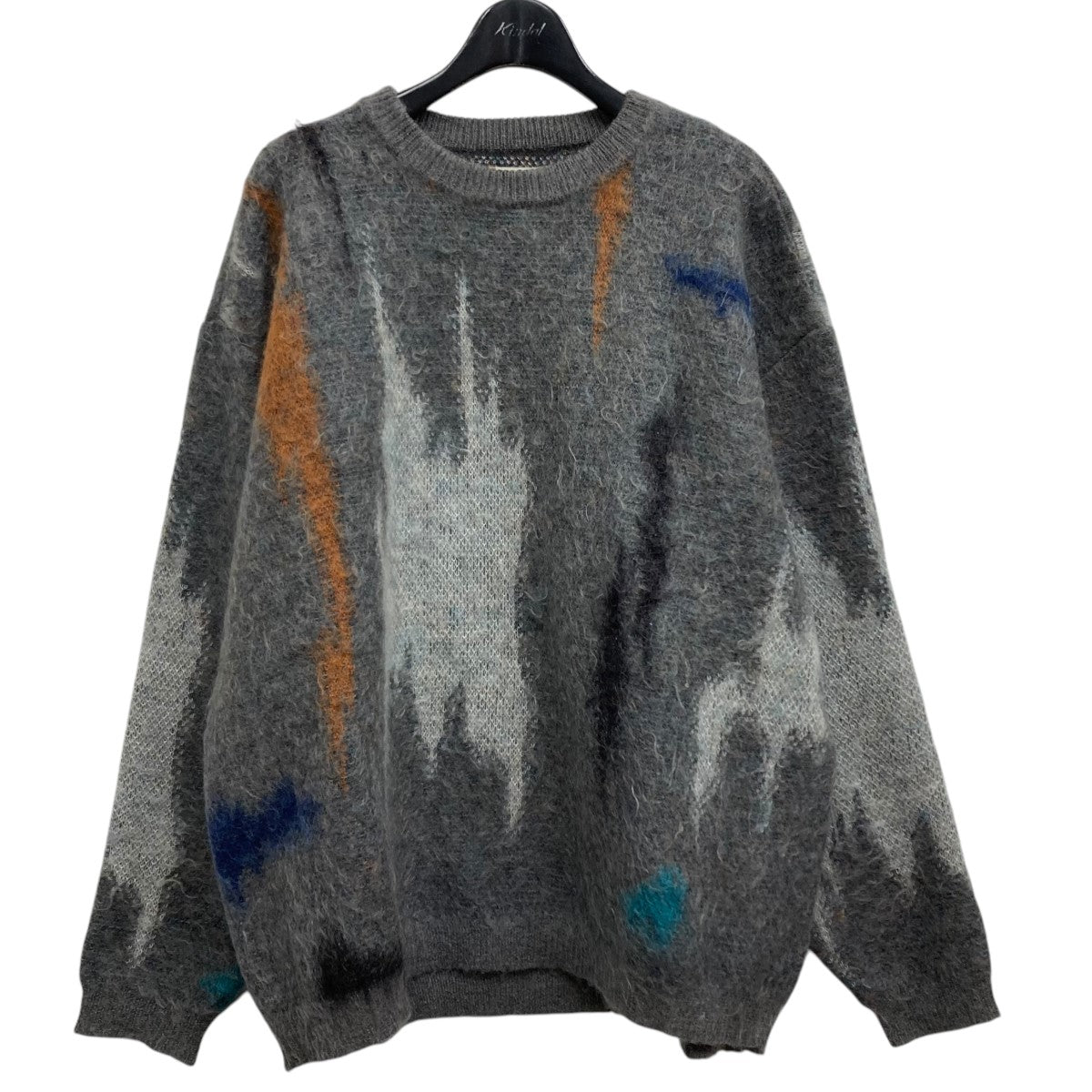 YOKE(ヨーク) STILL JACQUARD CREWNECK セーター YK22AW0415S グレー×オレンジ サイズ 3｜【公式】カインドオルオンライン  ブランド古着・中古通販【kindal】