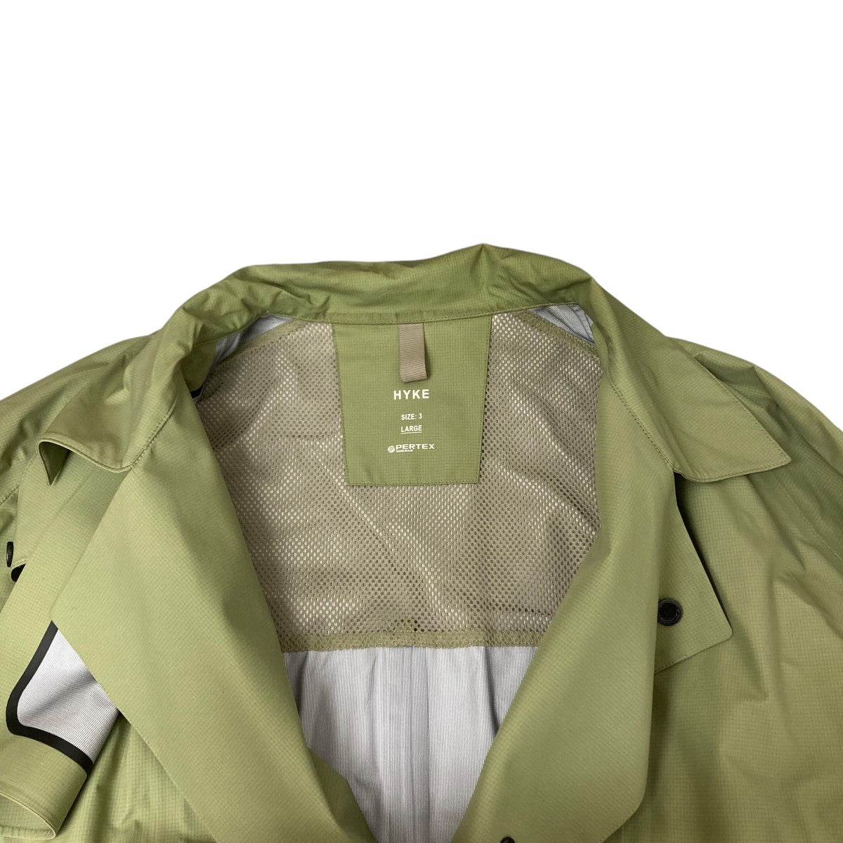 HYKE PERTEX trench coat ナイロンコート 古着・中古-5枚目のアイテム画像