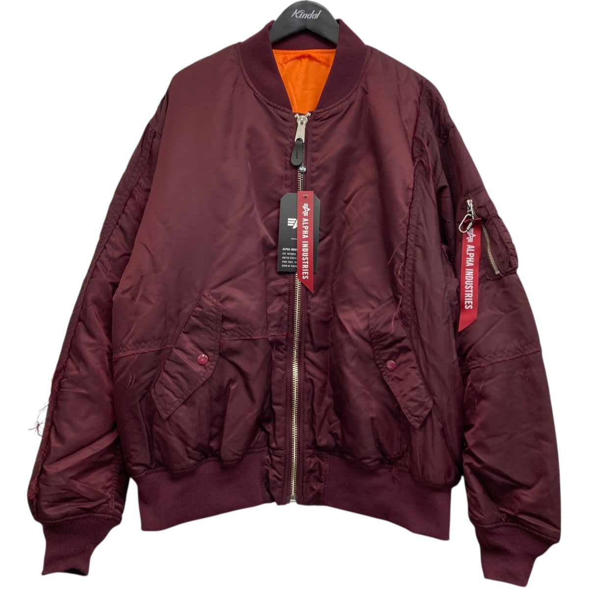 ALPHA×Mastermind JAPAN MA-1ジャケット TA1734-9006 ブラウン サイズ