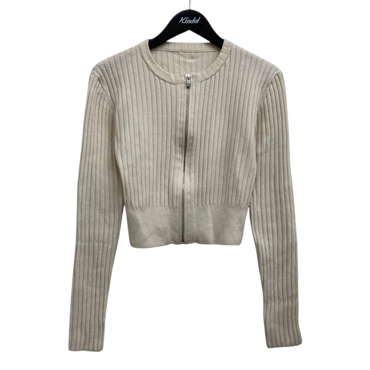 Wool zip short cardigan カーディガン