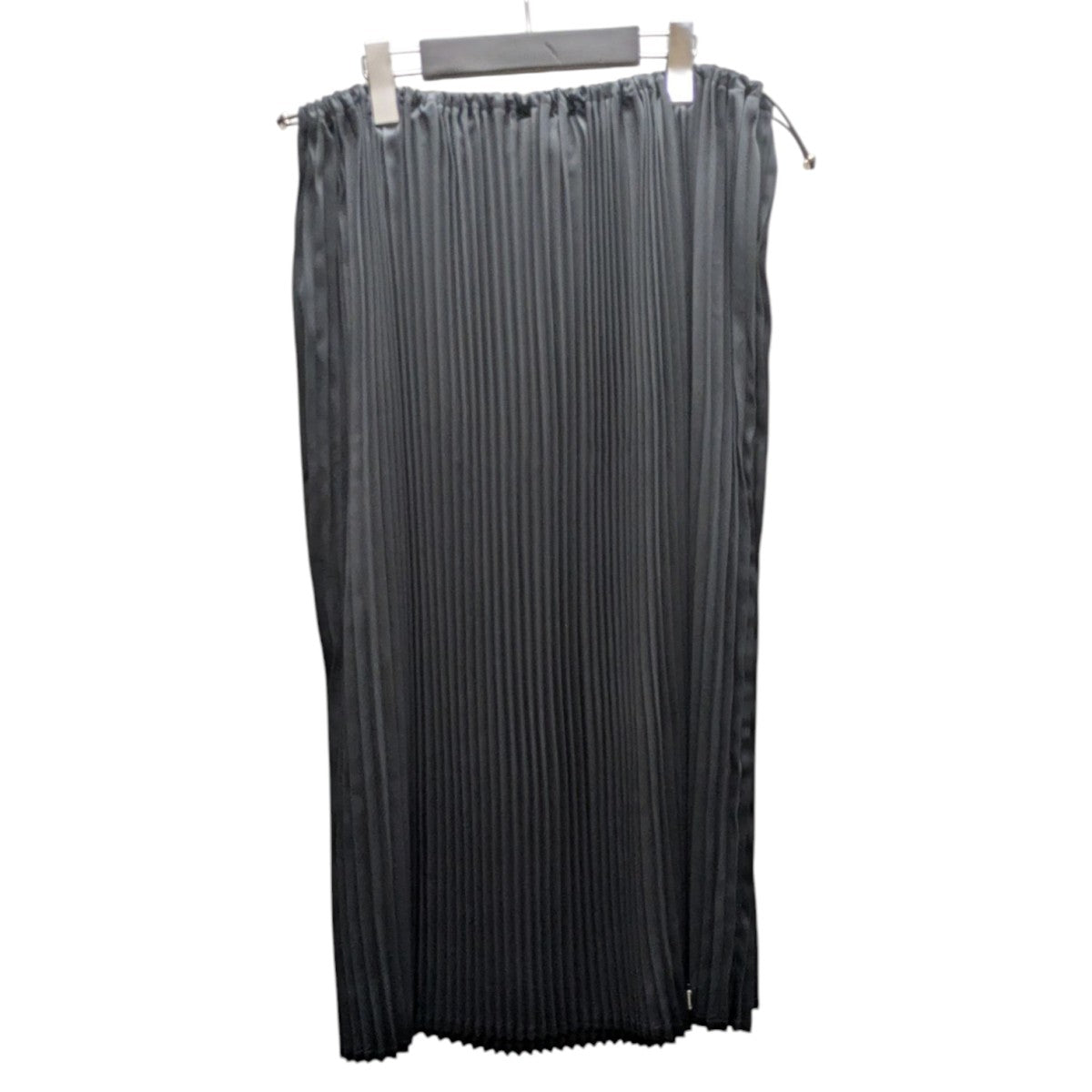 La Mofiel Black Pleated Long Skirt ロングスカート 古着・中古-3枚目のアイテム画像