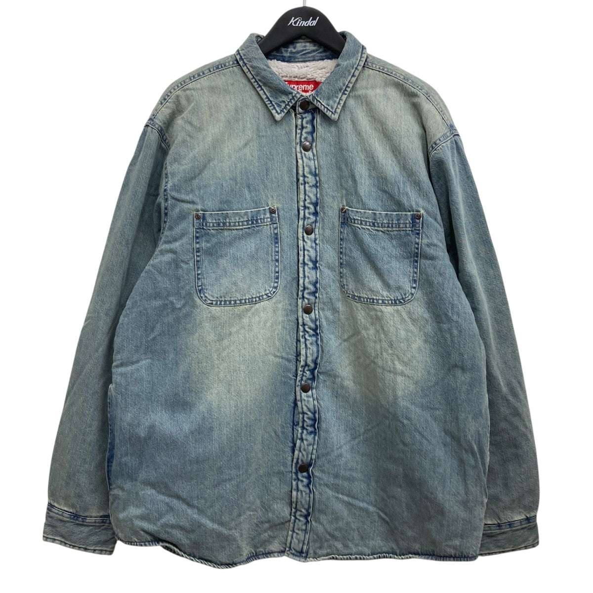 Supreme 24AWFaux Shearling Lined Work Shirtボアデニムジャケット 古着・中古-1枚目のアイテム画像