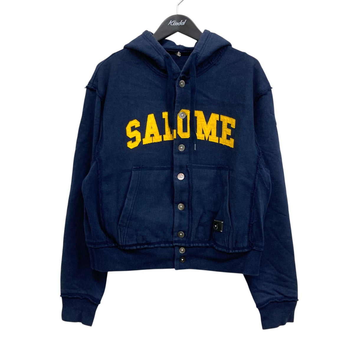 KHOKI(コッキ) SALOME cardiganカレッジロゴパーカー ネイビー