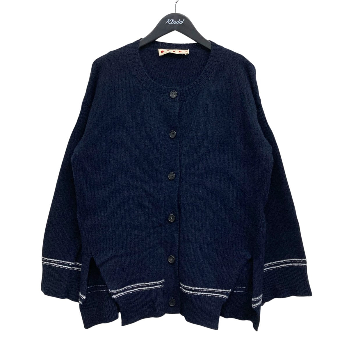 MARNI(マルニ) ロゴデザイン キモノスリーブカーディガン CDMD0309Q1