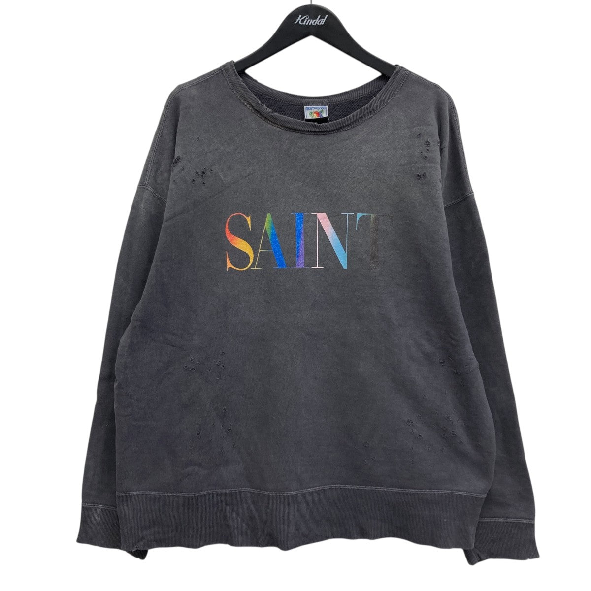 トップス SAINT MICHAEL 24AW CREW SWT IT'S SAINT SAINT MICHAEL セントマイケル 24AW CREW SWT ロゴクルーネック