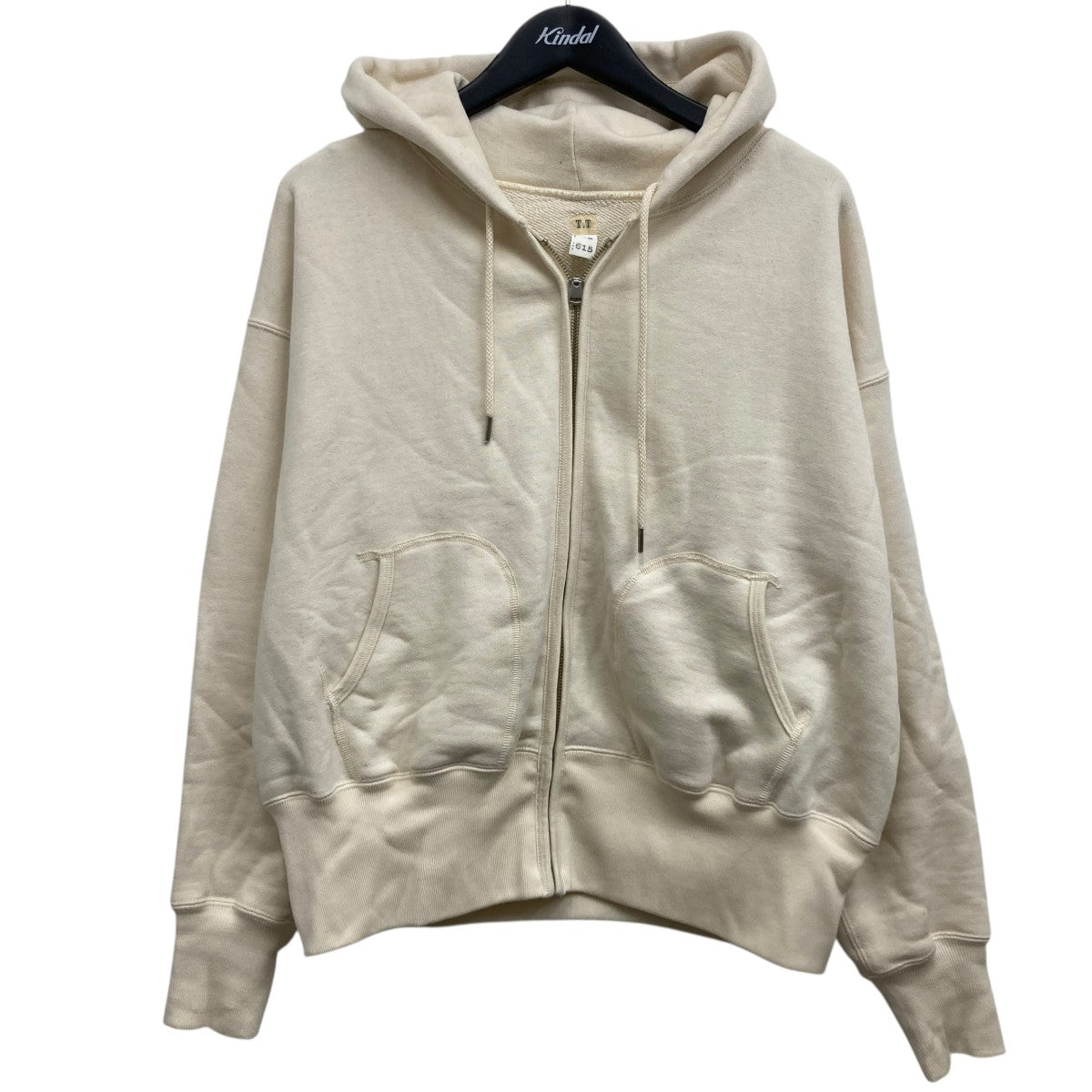 【新品未使用】toomuchtax ジップアップパーカー アイボリー 韓国 TOOMUCHTAX(トゥーマッチタックス) パーカー・フーディ