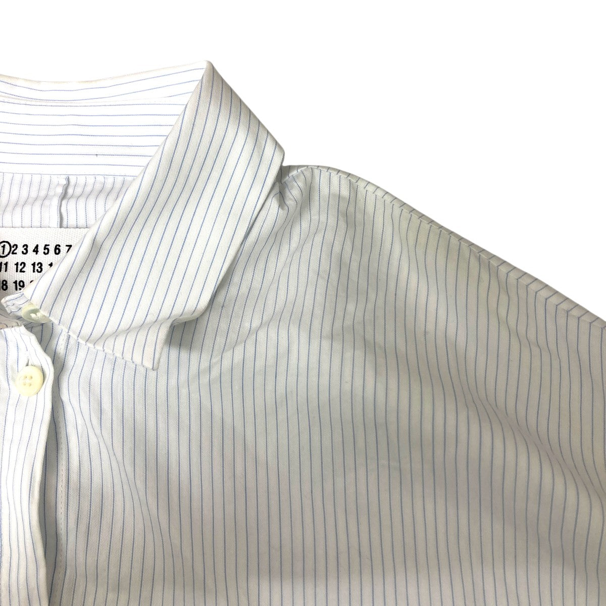 Maison Margiela ドルマンスリーブストライプシャツ 古着・中古-6枚目のアイテム画像