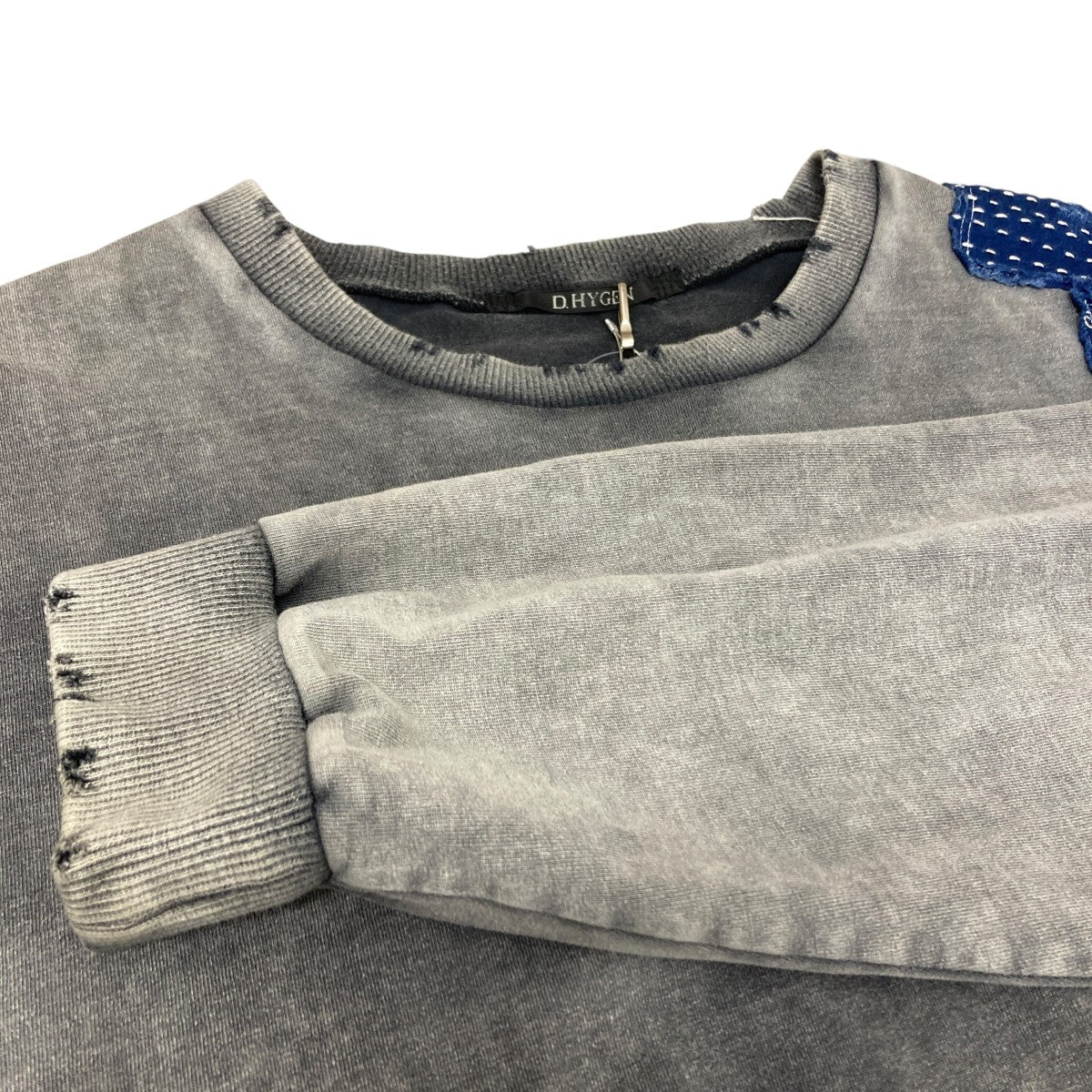 D.HYGEN DAMAGE PATCH L S T-SHIRT クルーネックスウェット 古着・中古-4枚目のアイテム画像