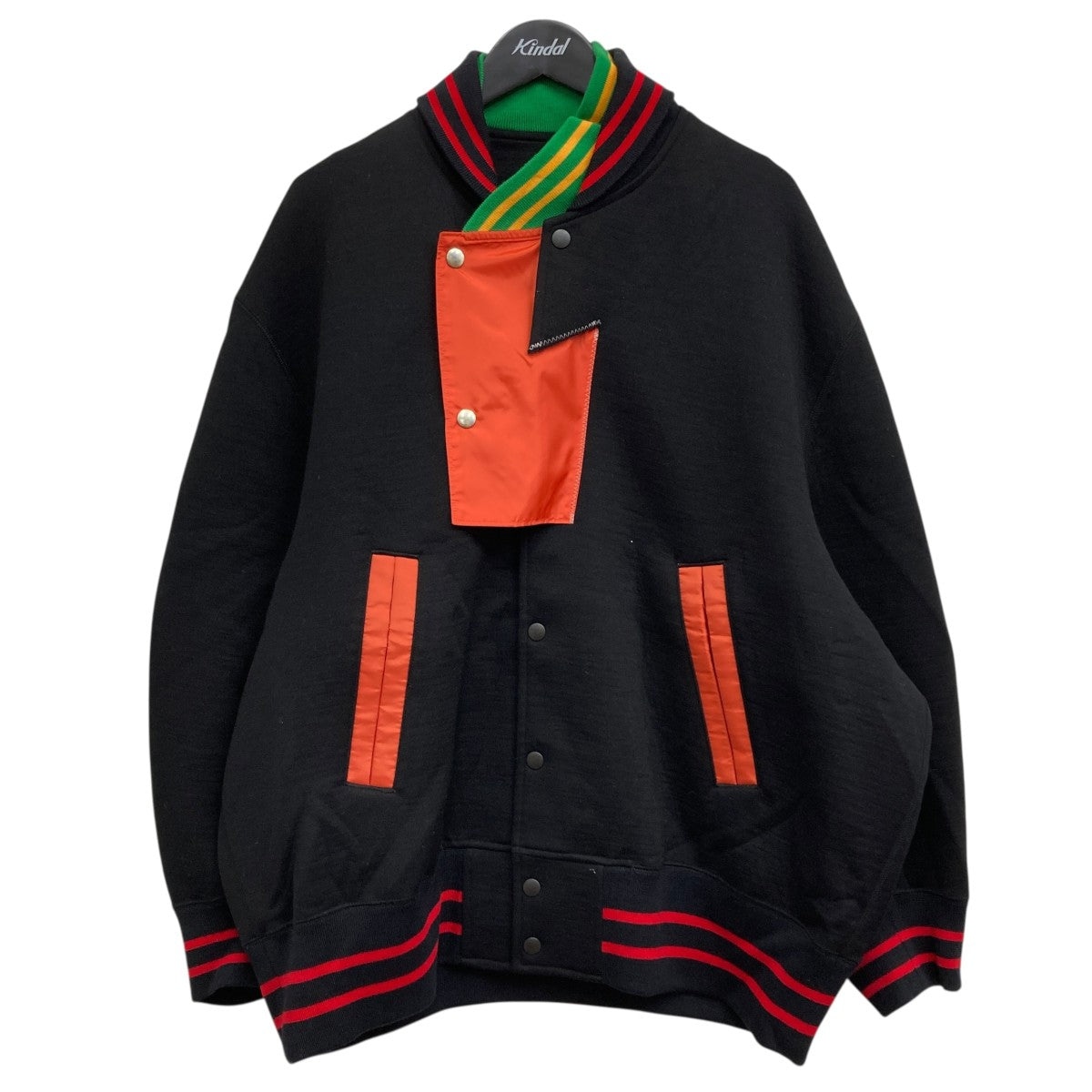 kolor 22AW ドッキングアノラックブルゾン KOLOR(カラー) ナイロンパーツブルゾン 22WCM-G11201 ブラック