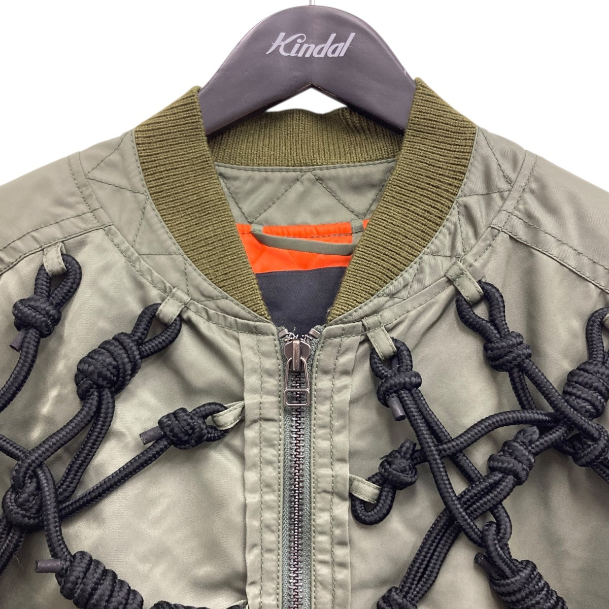 Knotted Harness Bomber Jacket MA-1ジャケット