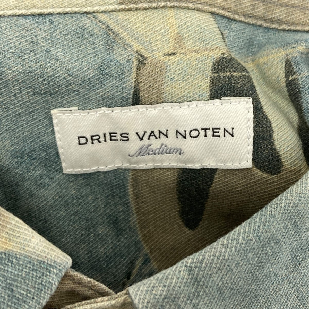 DRIES VAN NOTEN カモフラシャツ 古着・中古-5枚目のアイテム画像
