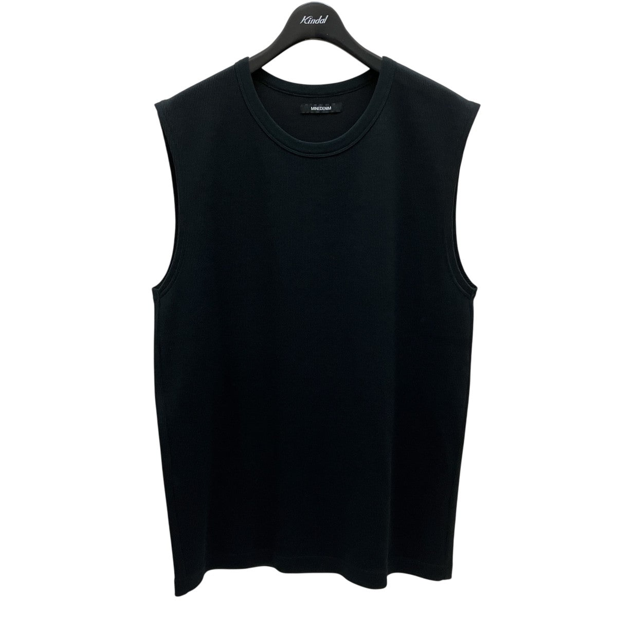 MINEDENIM(マインデニム) Roundneck Nosleeve Rib T-SH