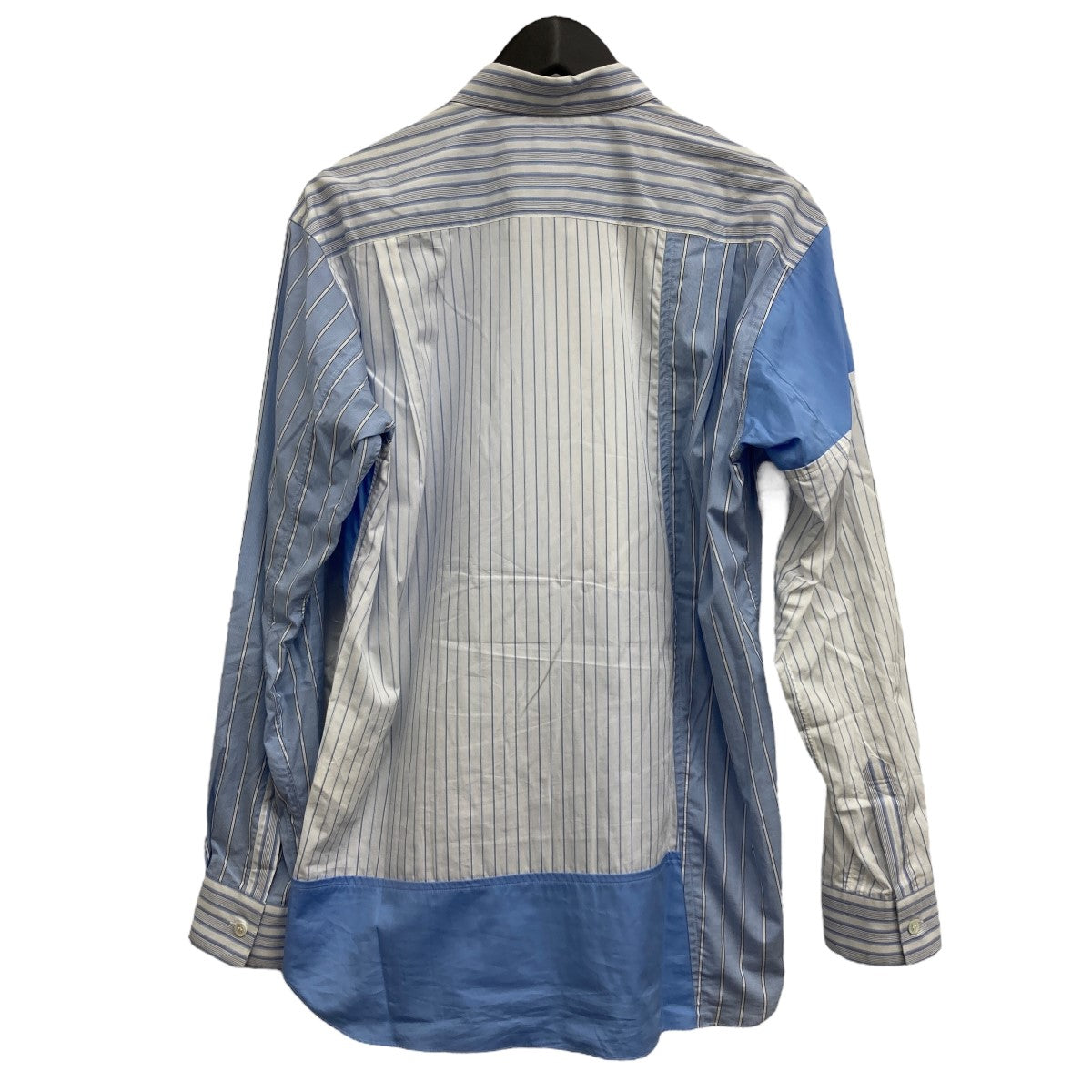 COMME des GARCONS SHIRT パッチワークストライプシャツ 古着・中古-2枚目のアイテム画像