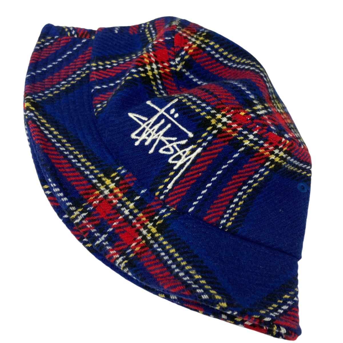 Stussy チェック柄ニットハット 希少 STUSSY ステューシー ハット チェックブラウン 千鳥柄 メンズ