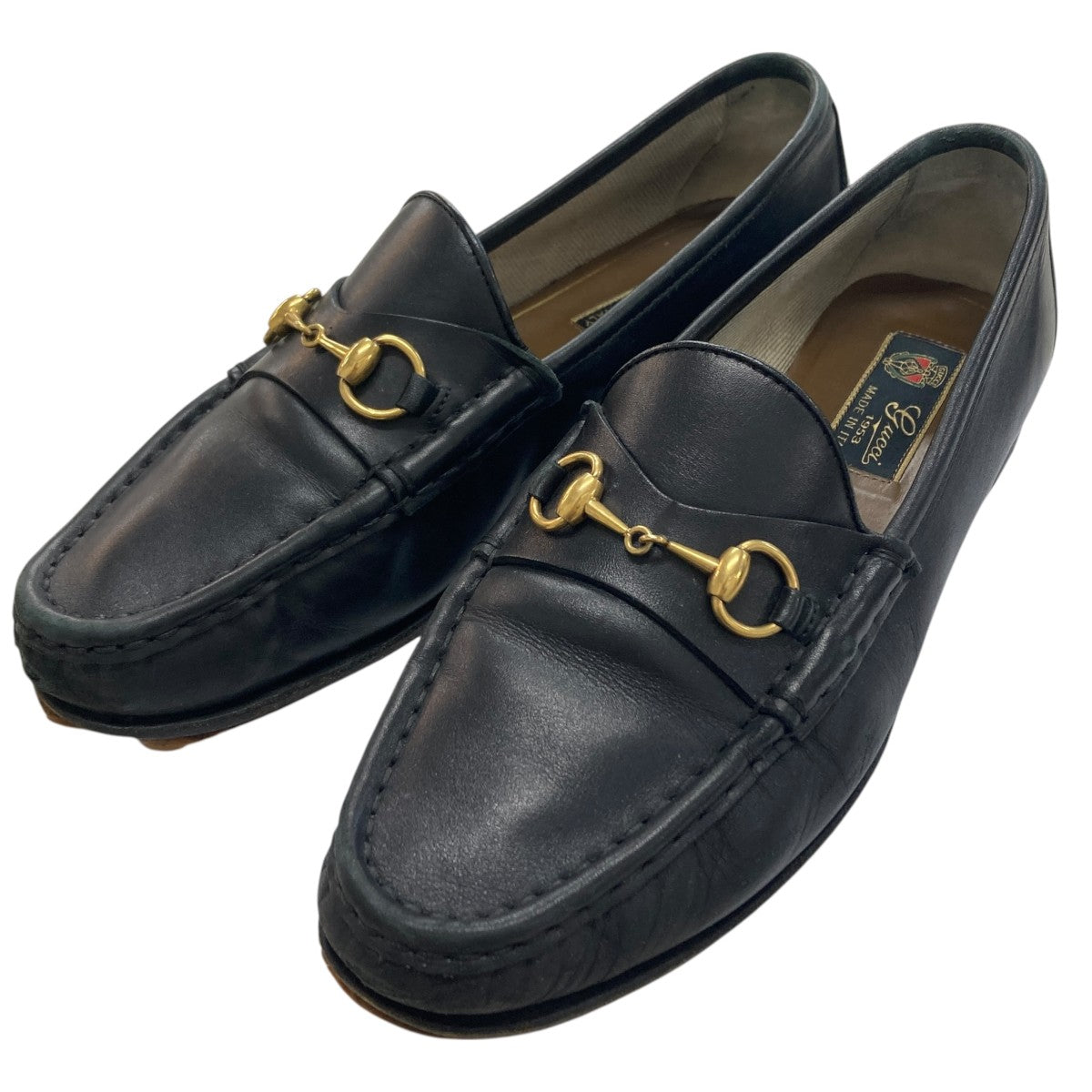 希少サイズ GUCCI レディース ホースビットローファー 黒 38 GUCCI(グッチ) ホースビットローファー ブラック サイズ 38