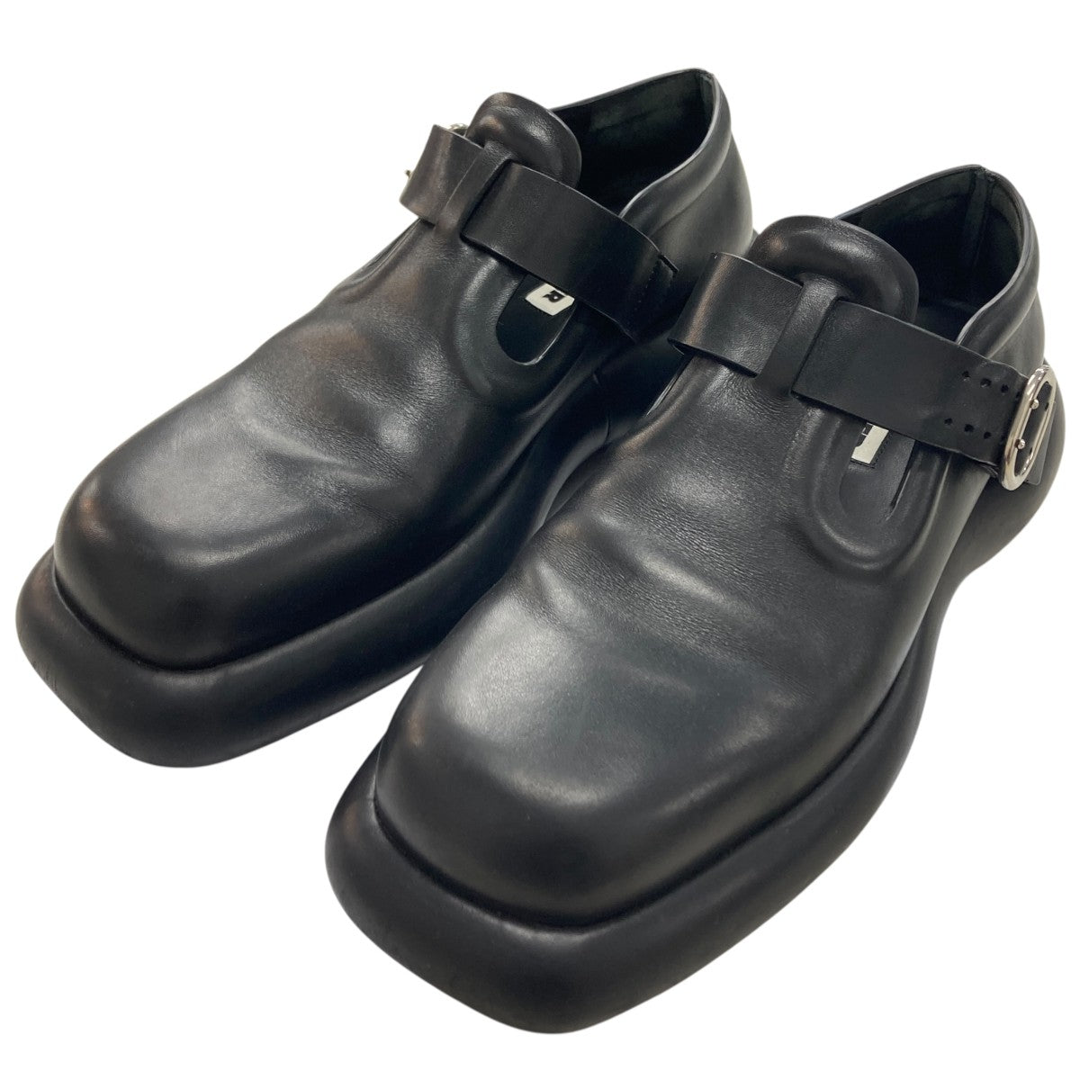 JIL SANDER ブラックレザー エナメル　ローファー　38 1/2 JIL SANDER - ジルサンダー/JIL SANDER シューズ メンズ カーフ