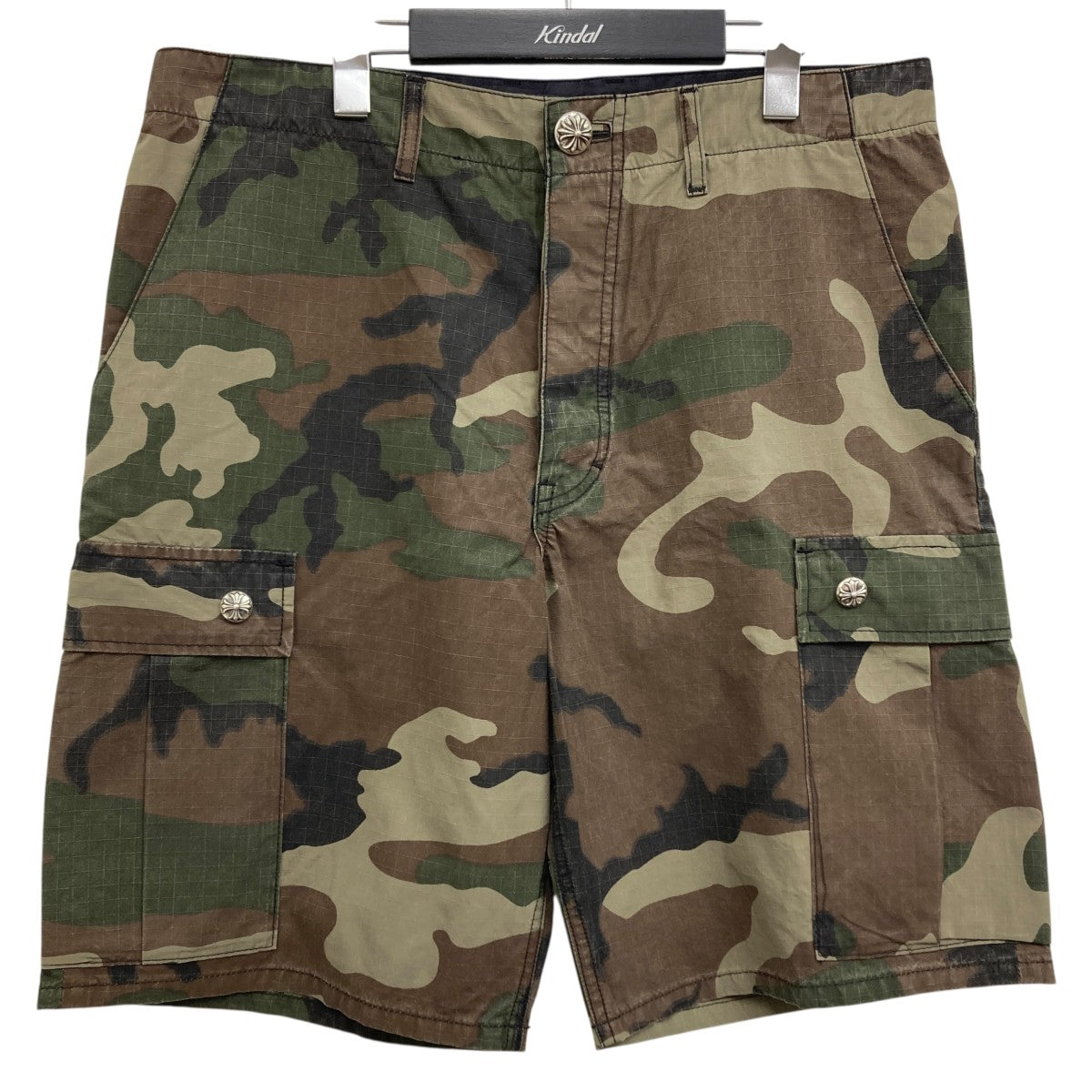Chrome hearts クロムハーツ 迷彩 ハーフパンツ 34 CHROME HEARTS(クロムハーツ) クロスボールボタンカモハーフパンツ