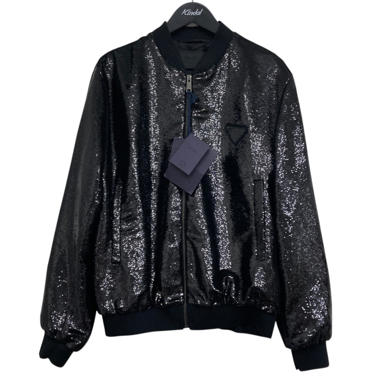 PRADA(プラダ) スパンコールジャケット SGB966 ブラック サイズ