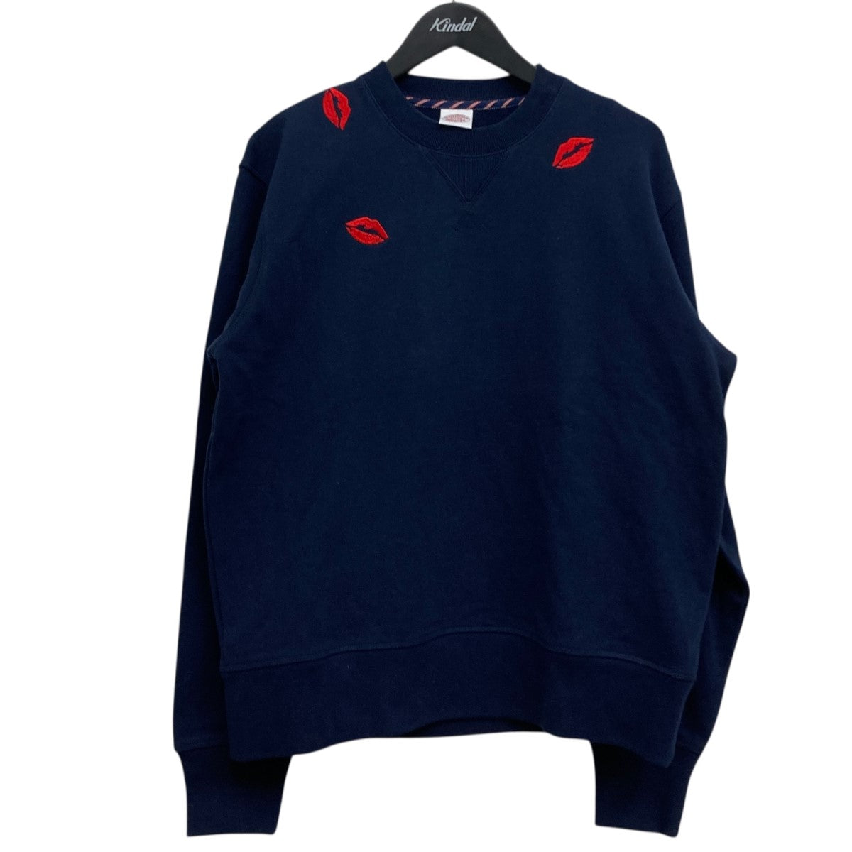 SOPHNET．×BROOKS BROTHERS クルーネックスウェット ネイビー