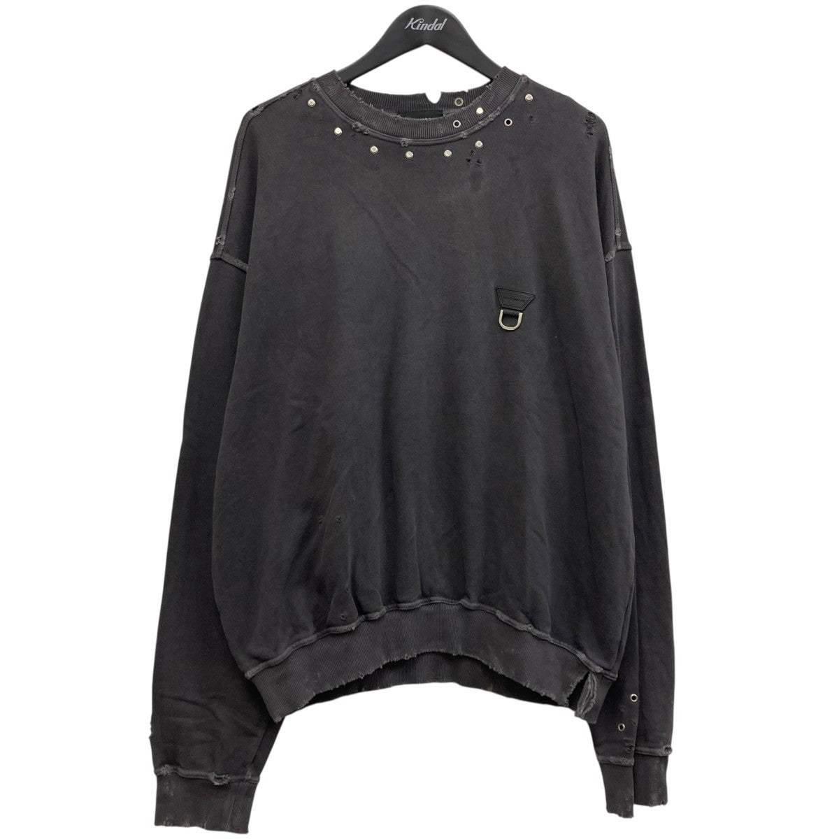STUDS SWEAT ダメージスタッズスウェット