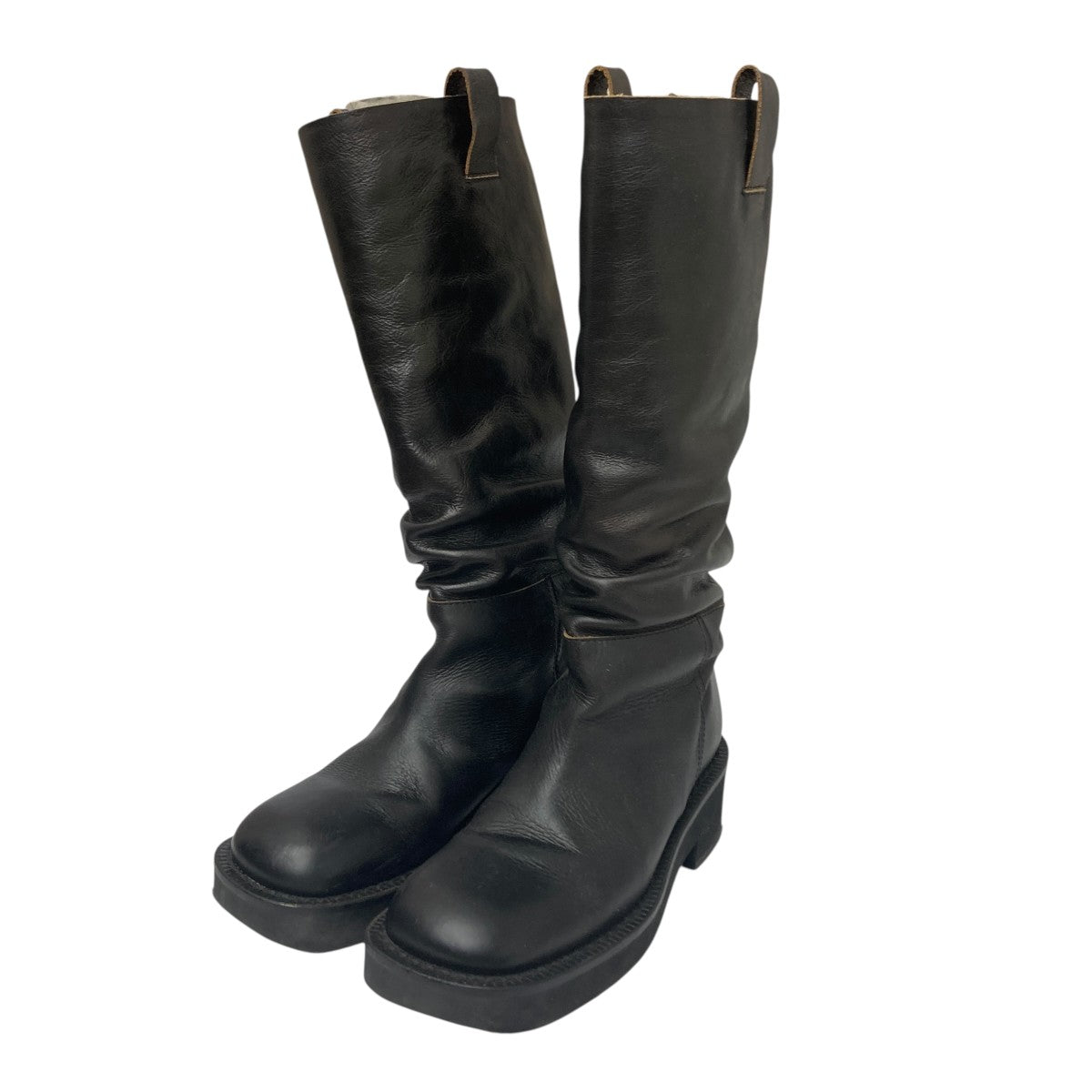 MM6 メゾンマルジェラ スクエアトゥ ブーツ 41.5 MM6 Maison Margiela(マルタンマルジェラ) スクエアトゥロング