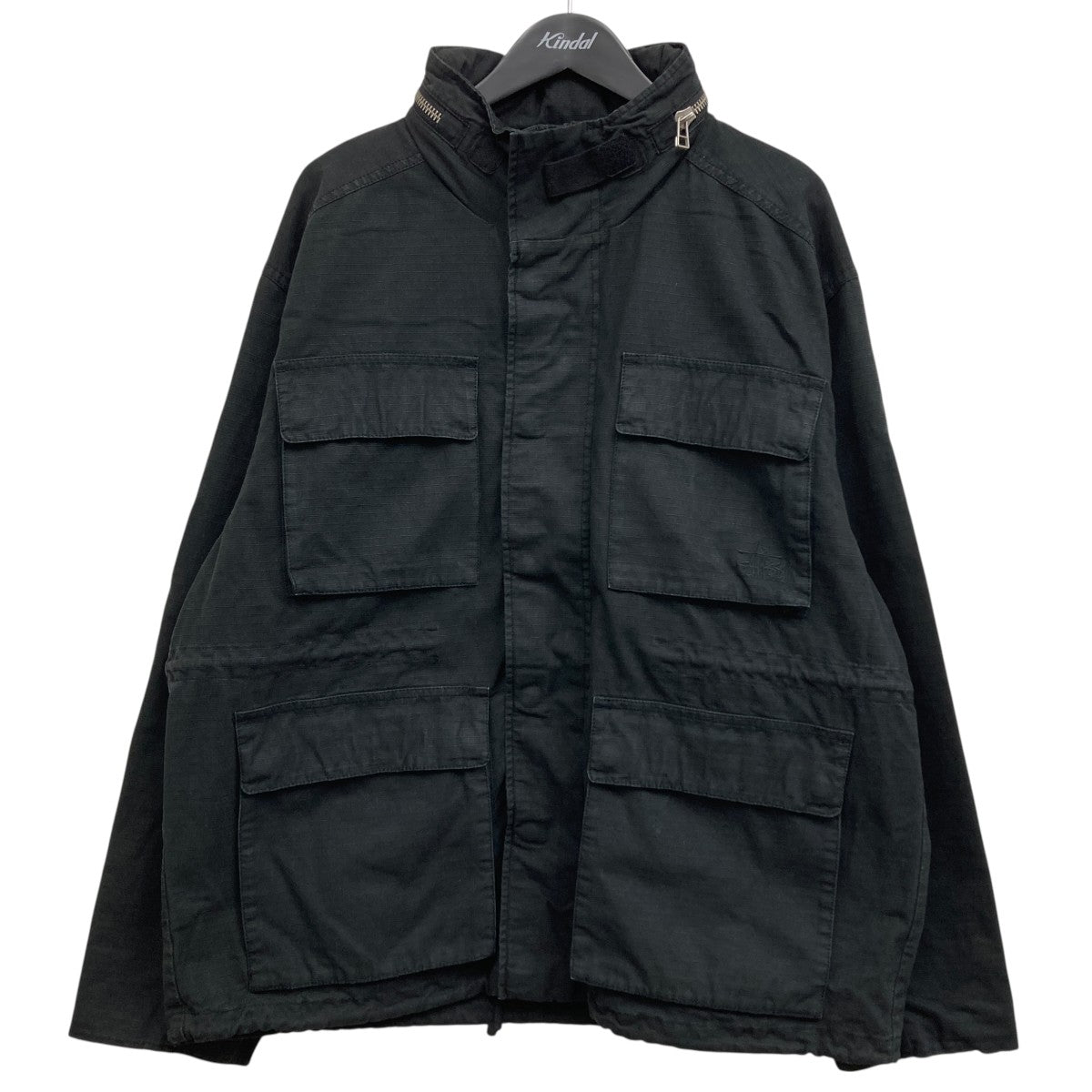 Stussy ブラック　Lサイズジャケット stussy(ステューシー) ミリタリージャケット ブラック サイズ L
