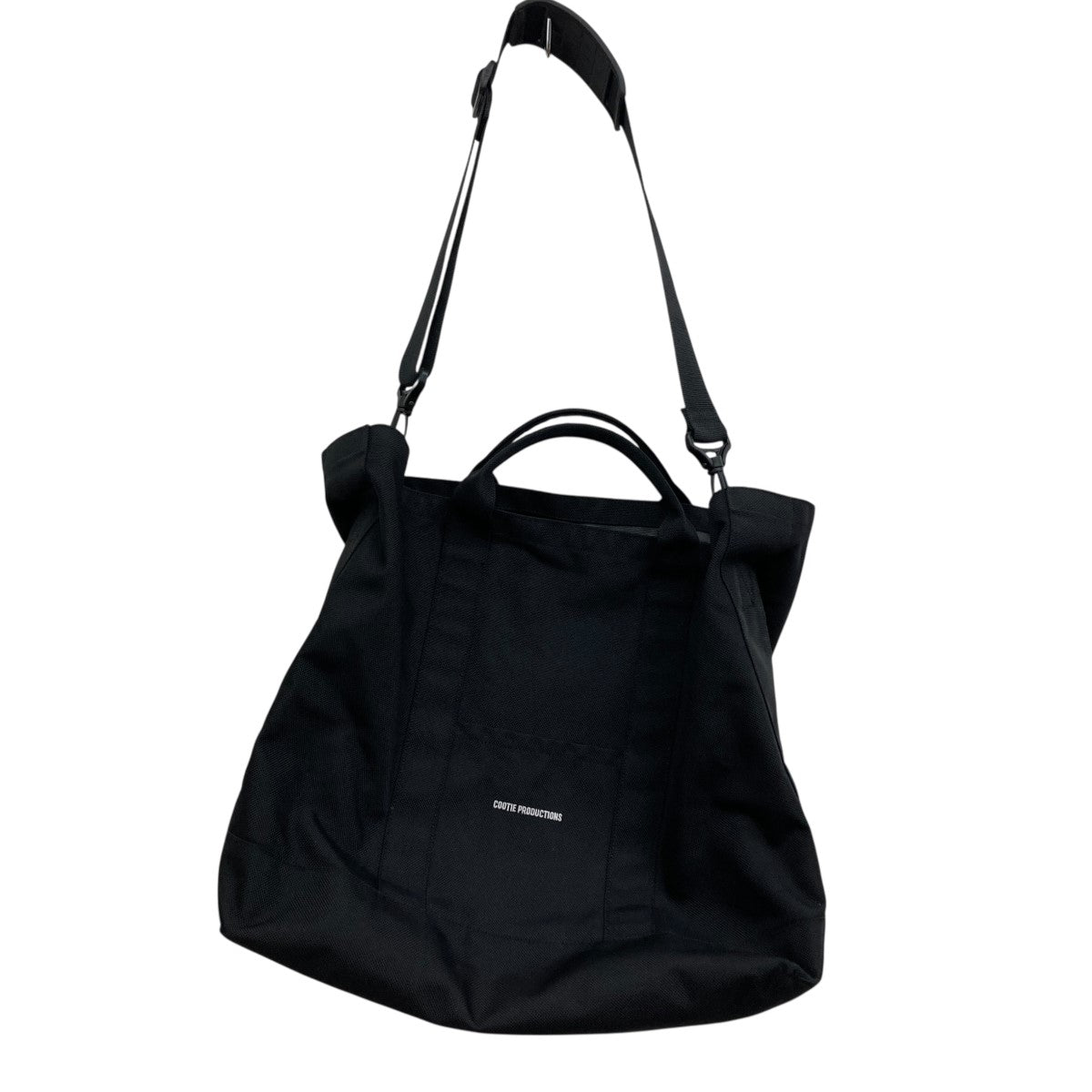 COOTIE PRODUCTIONS ブラック トートバッグ COOTIE PRODUCTIONS / Canvas Tote Bag -Black-