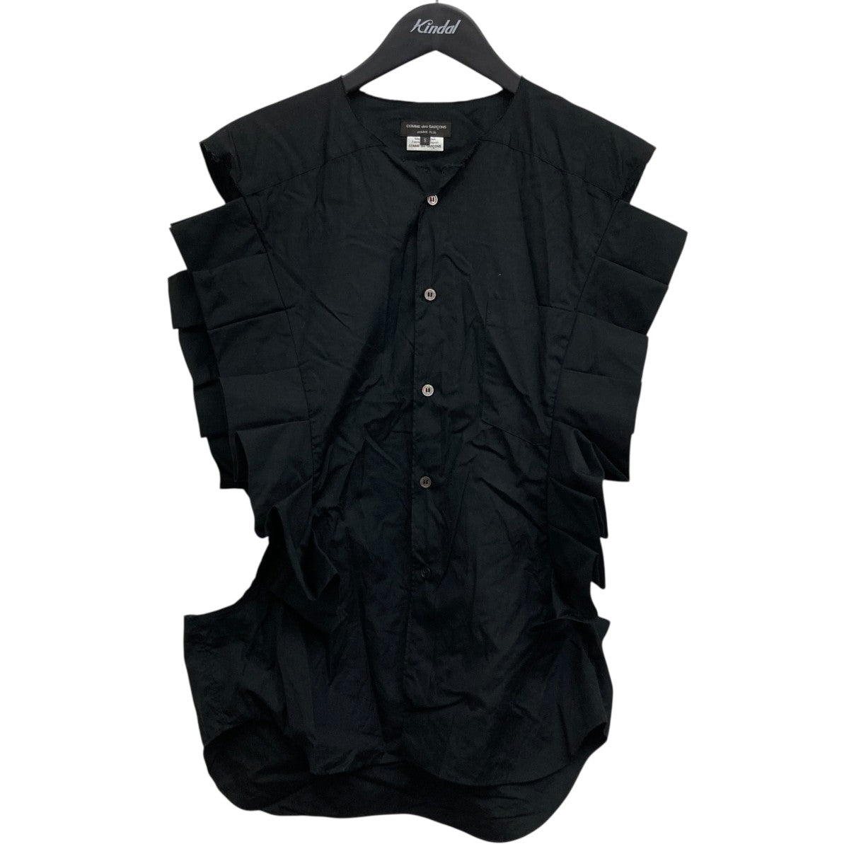 COMME des GARCONS HOMME PLUS 25SS フリルベスト 古着・中古-1枚目のアイテム画像