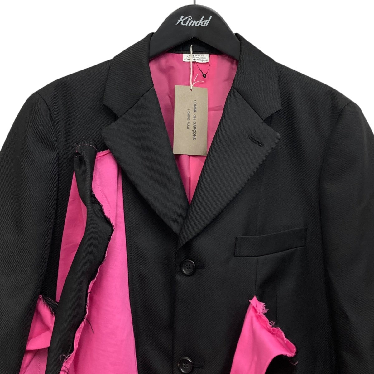 COMME des GARCONS HOMME PLUS 25SS エステルギャバジン テーラードジャケット 古着・中古-3枚目のアイテム画像