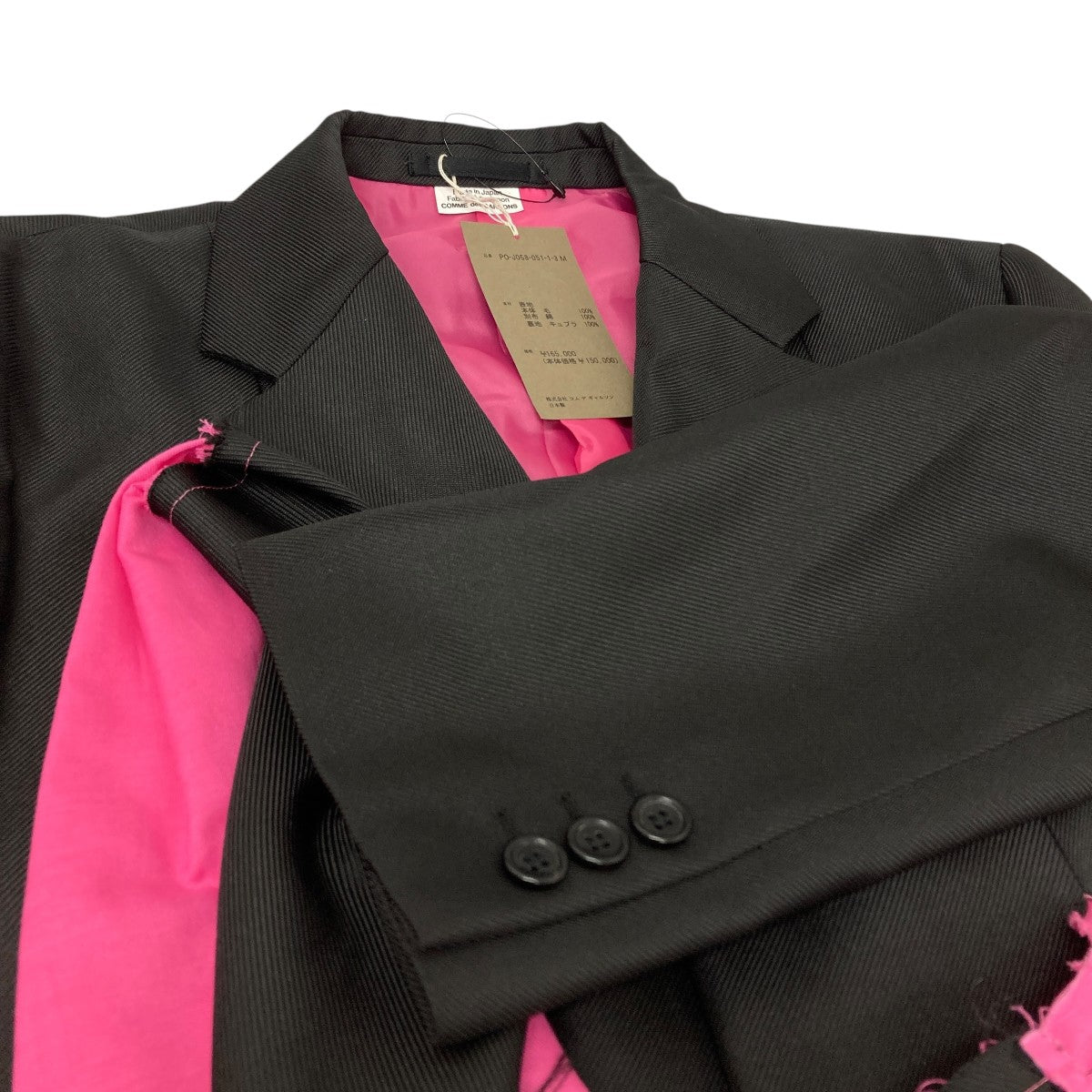 COMME des GARCONS HOMME PLUS 25SS エステルギャバジン テーラードジャケット 古着・中古-4枚目のアイテム画像