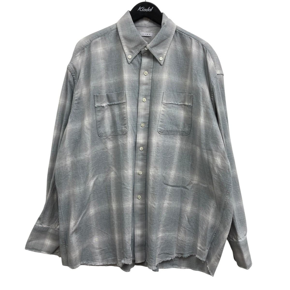 Name．(ネーム) COTTON TWILL OMBRE CUT-OFF SHIRT オンブレ