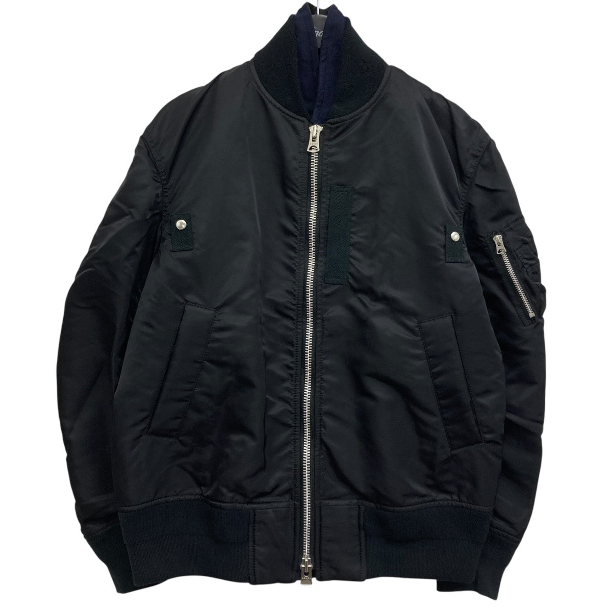 sacai(サカイ) MA-1 Blouson MA-1ジャケット SCM-011 ブラック サイズ